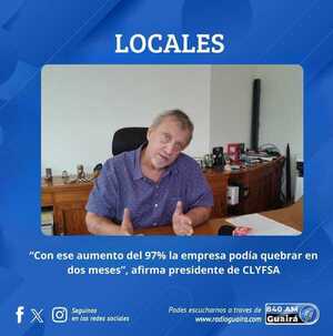 EL PRESIDENTE DE CLYFSA EXPLICA ORIGEN DEL CONFLICTO TARIFARIO CON ANDE