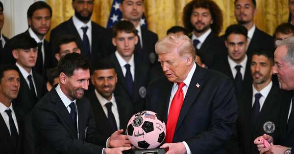 La Nación / Trump bromeó con Messi en homenaje al Inter Miami en la Casa Blanca