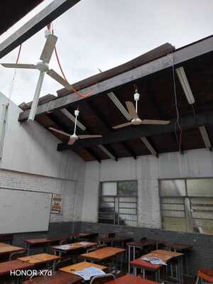 Temporal: Varios niños heridos tras colapso de techo en la Escuela Mita Tenondera de Encarnación