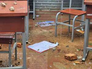 AUDIO. Cuatro niños lesionados tras destechamiento de una escuela en Encarnación - Periodísticamente - ABC Color