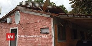 COMISARÍA N.º 32 DE SAN COSME Y DAMIÁN SUFRE DAÑOS EN SU ESTRUCTURA TRAS TEMPORAL