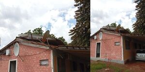 DAÑOS EN COMISARÍA TRAS FUERTE TEMPORAL EN SAN COSME Y DAMIÁN