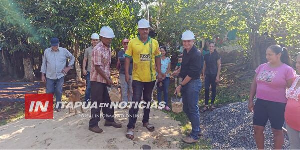 SAN JUAN DEL PARANÁ INICIA OBRAS EN EL BARRIO VIRGEN DEL CARMEN