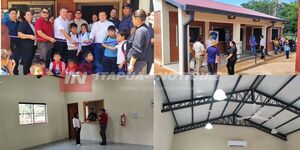 TRINIDAD INAUGURA COCINA COMEDOR EN LA ESCUELA BÁSICA N.º 4446 PASO GÜEMBÉ