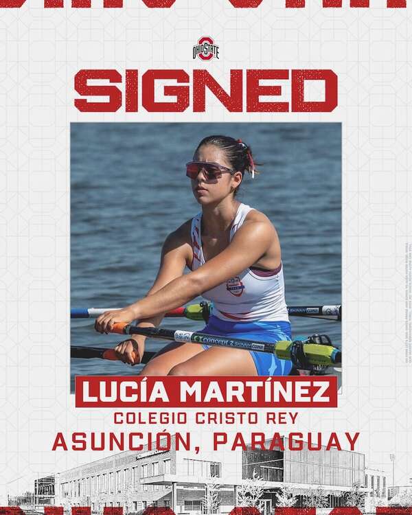 Lucía Martínez da el salto al remo universitario de Estados Unidos con Ohio State - Polideportivo - ABC Color