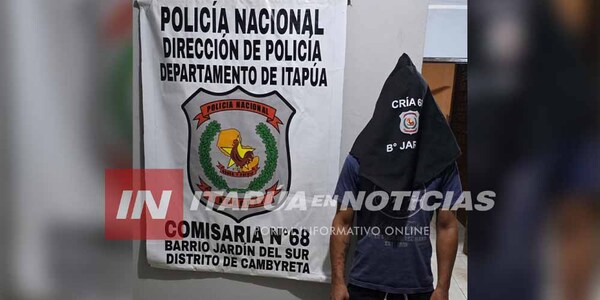 DETENIDO EN CAMBYRETÁ TRAS REVOCACIÓN DE SU PRISIÓN DOMICILIARIA