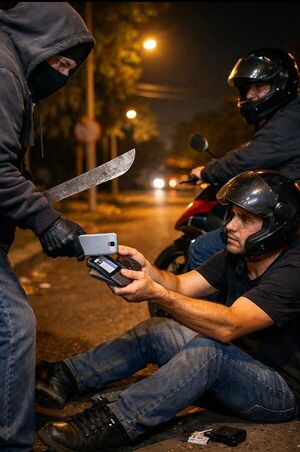 Asaltan con machetillo a un motociclista y le roban celular y documentos en San Antonio - Concepción al Día
