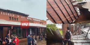 CUATRO AULAS FUERON LAS AFECTADAS TRAS TEMPORAL AYER EN ESCUELA DE ENCARNACIÓN