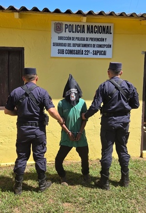 Detienen a supuesto autor de lesión grave con arma blanca en Yby Ya’u - Concepción al Día