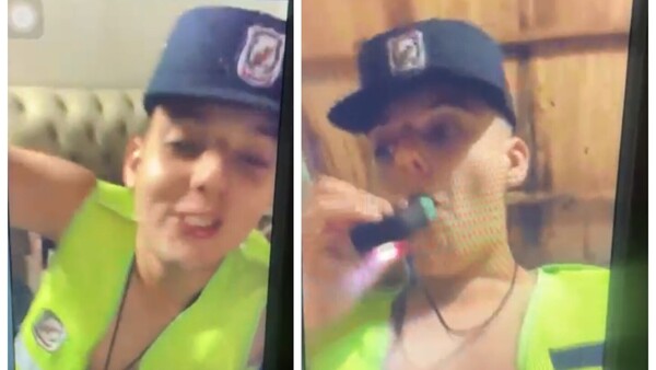 “Es chocante”: cadete bailonguea y vapea con uniforme de la Policía