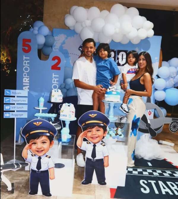 Ángel Romero celebró los cinco años de Ciro, su primer hijo  - Gente - ABC Color