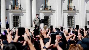 Miles despiden a Boric en La Moneda en su último fin de semana como mandatario