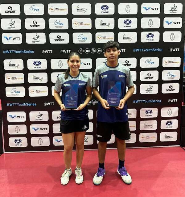 Tenis de mesa: Paraguay celebra títulos y podio en el WTT Youth Contender Buenos Aires - Polideportivo - ABC Color
