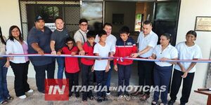 INAUGURAN COCINA COMEDOR EN LA ESCUELA BÁSICA N.º 5980 AMANECER DE TRINIDAD