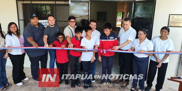 INAUGURAN COCINA COMEDOR EN LA ESCUELA BÁSICA N.º 5980 AMANECER DE TRINIDAD
