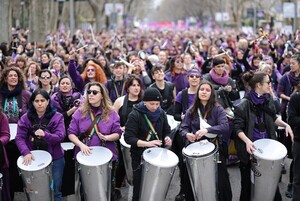 Movilizaciones del 8-M: "No a la guerra" en las marchas por el Día de la Mujer