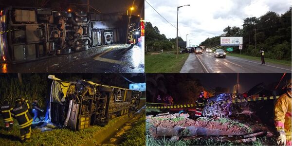  TRIPLE COLISIÓN EN LA RUTA PY01 DEJA UN FALLECIDO Y VARIOS HERIDOS EN ENCARNACIÓN