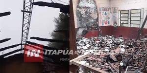 INCENDIO AFECTA DOS AULAS DE UNA ESCUELA EN YATYTAY