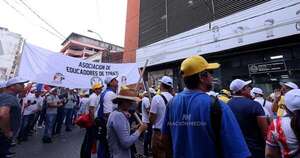 La Nación / Caja Fiscal: docentes anuncian paro total y movilizaciones para el martes y miércoles