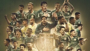 Gómez, Sosa y Mauricio, campeones con Palmeiras
