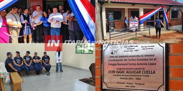 INAUGURAN COMEDOR ESCOLAR EN EL COLEGIO NACIONAL CARLOS A. LÓPEZ DE TRINIDAD