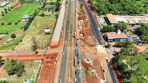 Avance en obras de colectoras para el inicio del nuevo viaducto en el Kilómetro 10 de Ciudad del Este - Amigo Camionero