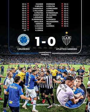 Atlético Mineiro repudia agresión  entre jugadores en partido con 23 expulsados - Fútbol Internacional - ABC Color