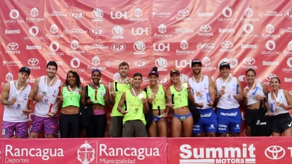 Paraguayos ganan torneo internacional de vóley playa en Chile - ADN Digital