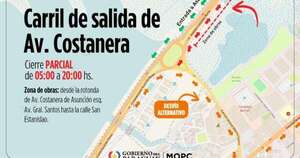 Diario HOY | Anuncian cierre parcial de la Costanera desde el jueves