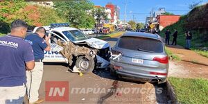 UNA CAMIONETA DE TRÁNSITO MUNICIPAL PROTAGONIZA ACCIDENTE EN ENCARNACIÓN