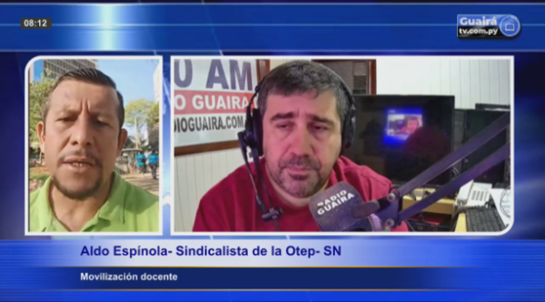 La movilización es por 48 horas, pero iría hasta el jueves si amerita confirma el dirigente Aldo Espínola