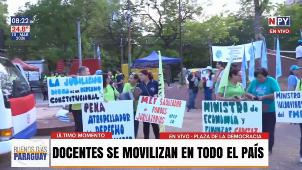 Movilización de docentes: "No queremos un ministro que responda solamente a las cuestiones internacionales"