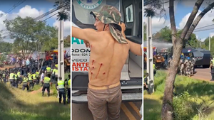 Video: Policías reprimen a cañicultores para frenar inicio de la movilización en Troche