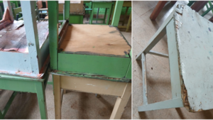 MEC entregó mesitas rotas a un colegio de Belén