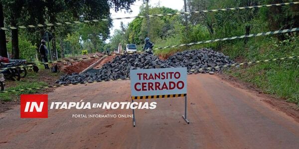 TRAMO ENTRE TRINIDAD CENTRO Y PASO GÜEMBÉ PERMANECERÁ CLAUSURADO POR OBRAS