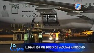 LLEGARON 150 MIL DOSIS DE VACUNAS ANTICOVID