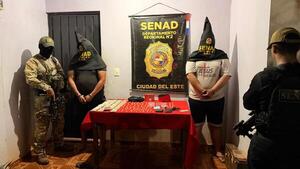 Senad anula centro de distribución de drogas que operaba frente a una plaza en Santa Rita