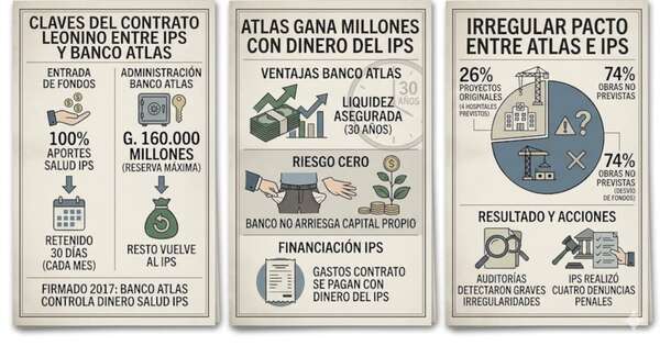 La Nación / IPS y Atlas: el contrato que retiene dinero de aportantes por 30 años