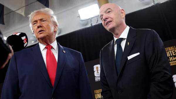Trump le dice a Infantino que la selección iraní será "bienvenida" en el Mundial