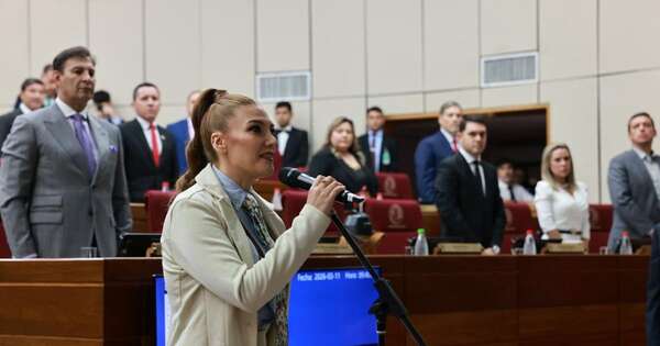 La Nación / Guadalupe Aveiro juró como senadora en reemplazo de Erico Galeano