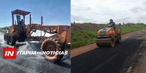MOPC INTENSIFICA TRABAJOS DE CONSERVACIÓN VIAL EN RUTAS DE ITAPÚA
