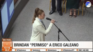 Brindan permiso a Erico Galeano