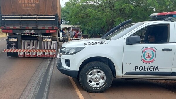 Tragedia en Canindeyú: Niña de 13 años muere atropellada por un camión