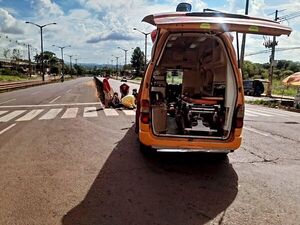  MUJER FUE EMBESTIDA POR UN VEHÍCULO EN CAMBYRETÁ
