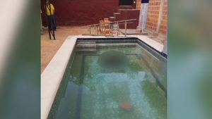 Albañil se resbaló, cayó a la piscina y se ahogó