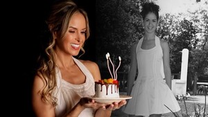 Popular / (GALERÍA) ¡Festejó sus 42 primaveras con su vestido de quinceañera!