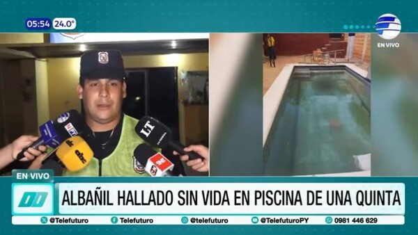 Albañil fallece tras caer accidentalmente a una piscina en Mariano Roque Alonso