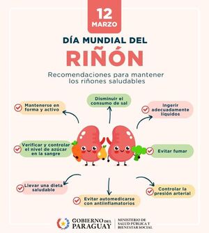 Día Mundial del Riñón 2026: Paraguay refuerza su compromiso con la salud renal