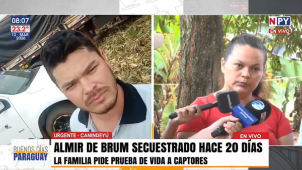 "¡Quiero a mi hijo otra vez!", expresó entre lágrimas la madre de Almir, secuestrado por el EPP