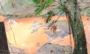 Fiscalía investiga posible contaminación tras aparición de agua rojiza en arroyo de Paso Yobái - OviedoPress